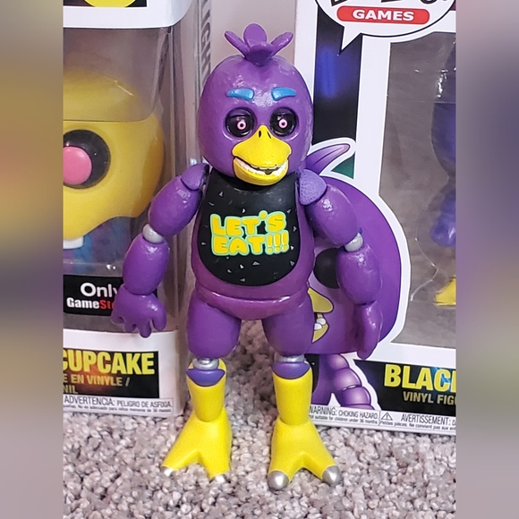 RARE! New Blacklight Series FNAF Funko Pop, Blacklight Articulated Figures - Picture 3 of 14